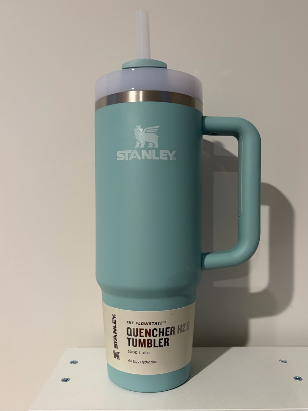 STANLEY QUENCHER TUMBLER H2O IN SEAFOAM GREEN 30 OZ NWT!